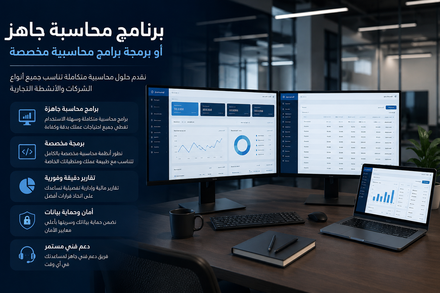 أفضل برامج محاسبية للشركات: مقارنة شاملة بالمميزات والأسعار 2026